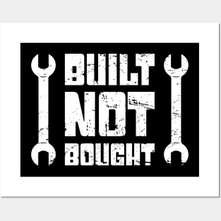 Built Not Bought | Funny Race Car Racing Gift Posters and Art